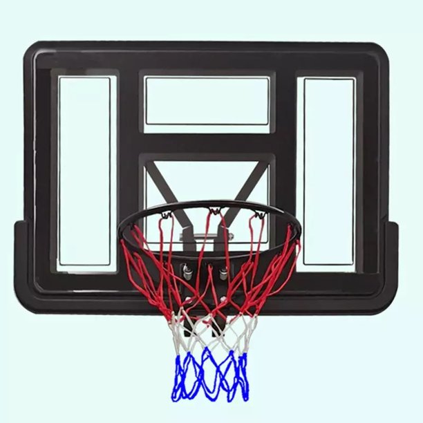 Indoor Basketball Hoop for Kids and Adults, Portable Wall Mounted Basketball Hoop Height Adjustable Professional Basketball Goal Set Indoor Outdoor, 44" Shatterproof Backboard 18" Rim
