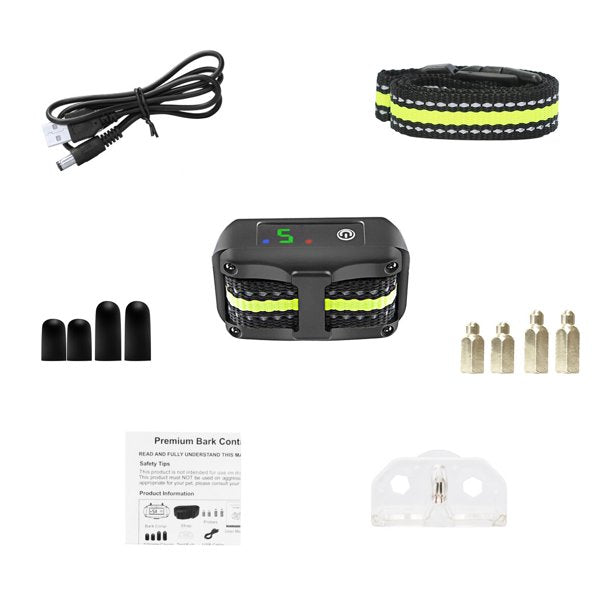 Mrdoggy Dog Bark Collars,3th Generation Automatic Anti Barking Device, Beep Vibration and No Harm Shock for Small Medium Large Dogs