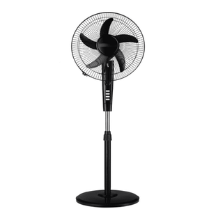 16" Oscillating 3 Speed Large Room Pedestal Fan, Black