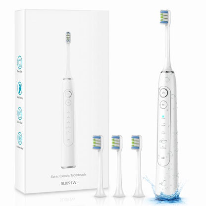 Electric Toothbrush, Ifanze Rechargeable Sonic Whitening Toothbrush With 4 Dupont Brush Heads