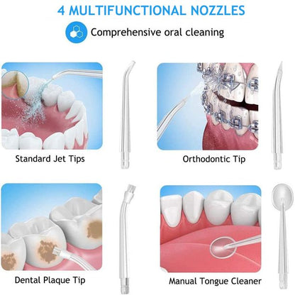 Water Flossers, Cordless Dental Oral Irrigator for Travel Home Office, 220ml, white