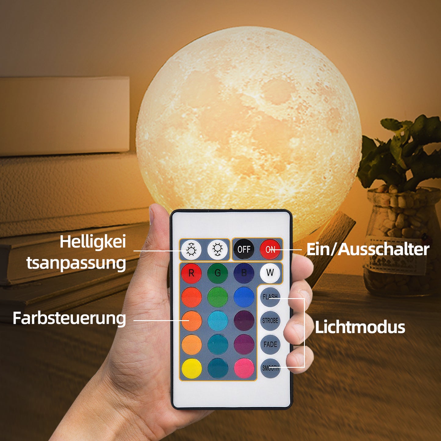 3D Print Cool Moon Night Light