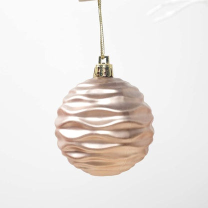 12Pcs 6cm/2.36” Christmas Tree Baubles Shatterproof Plastic Xmas Tree Decorations Christmas Balls Ornament Hanging Pendants Holiday Party Festival Decor (Gold)