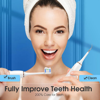 Electric Plaque Remover for Teeth, Ifanze Dental Plaque Remover Tool, Tartar Removal Cleaner Kit with 4 Toothbrush Heads and Cleaning Heads, Safe for Adult Kids