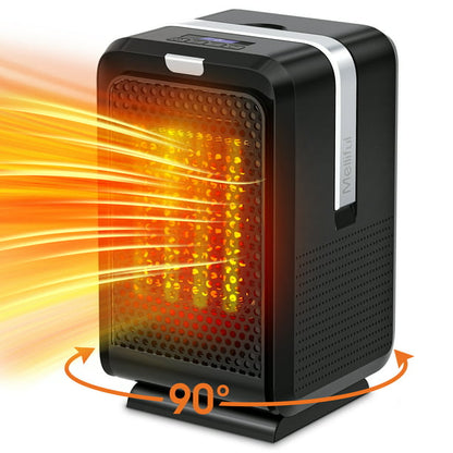 Doosl Space Heater, 800W Portable Heater with Thermostat, Safe and Quiet Mini Heater Fan for Bedroom Home Office Indoor Use