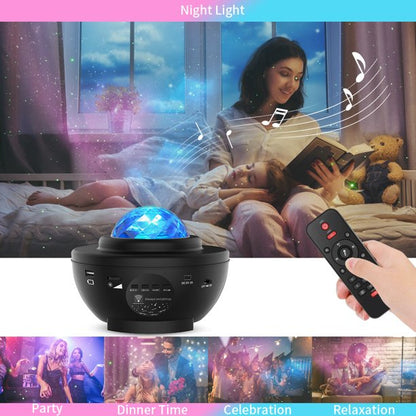 Star Projector, Night Light Projector, Built-in Music Bluetooth Speaker, USB Rechargeable, 10 Lighting Modes for Kids Baby Party Bedroom Home Decor