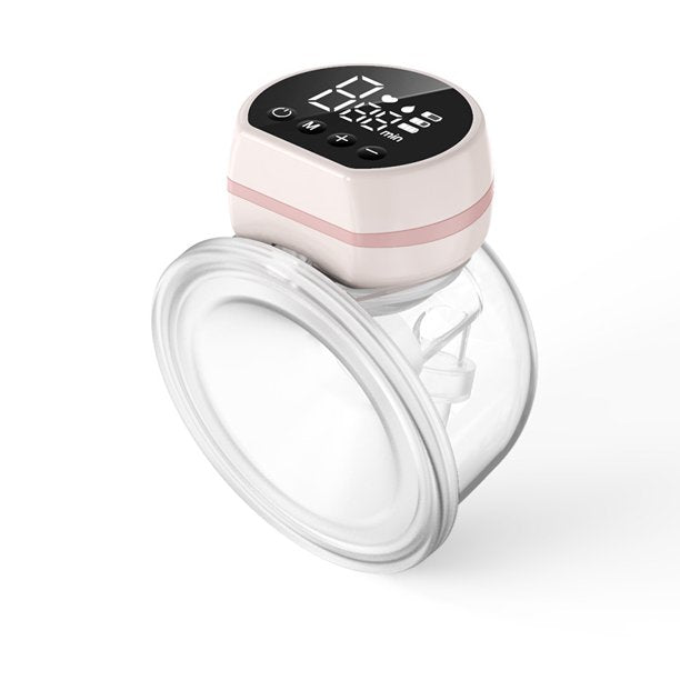 Hands Free Breast Pump for Mummy Electric Portable Breast Pump 200ml Large Capacity with Duckbill Valve Prevent Backflow Quiet Strong Suction Power 3 Modes 9 Levels Touch Panel High Definition Display