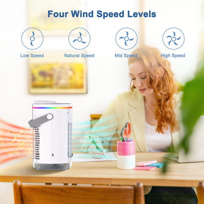 iFanze Evaporative Air Cooler, Portable Air Conditioner, Personal Air Cooling Fan