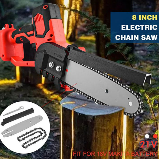 Mini Chainsaw 8 inch Cordless, Portable Electric Chain Saw with 2 Battery, Auto-oil System One-Hand Lightweight, Brushless Power Chain Saws with Safety Switch for Tree Branch Wood Cutting