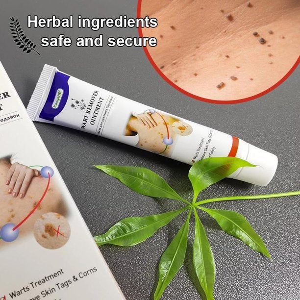 Wart Remover Cream, Wart Removal and Skin Tag Removal Treatment Ointment Herbal Extract Corn Calluses Plaster Wart Ointment Body Care, 1PCS