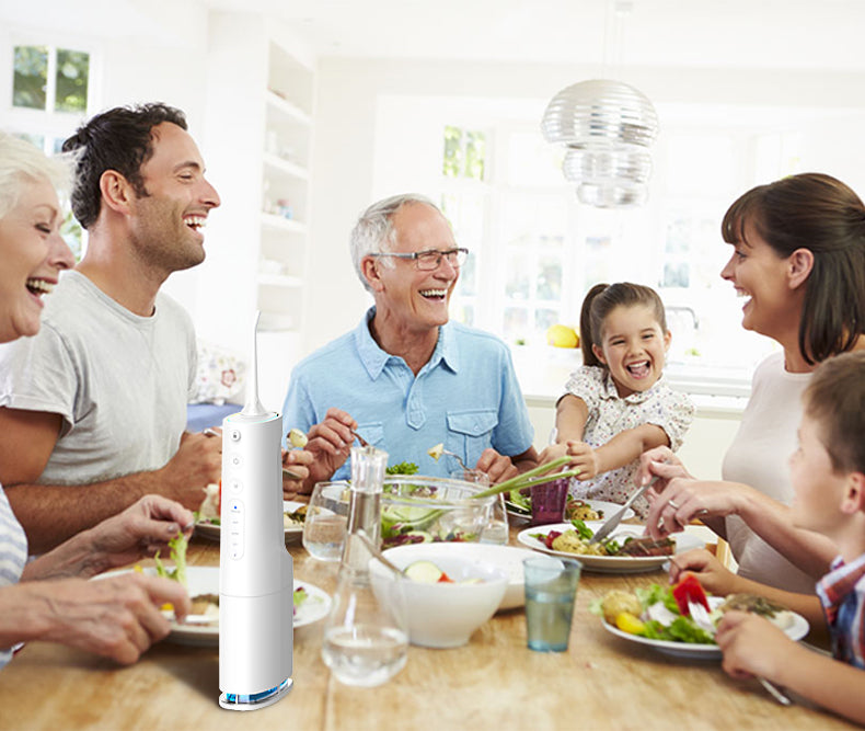 Water Flosser Cordless for Teeth, Ifanze 4 Modes Dental Oral Irrigator, Portable and Rechargeable IPX7 Waterproof Water Teeth Cleaner Picks for Home Travel