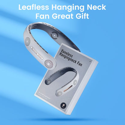 Portable Neck Fan, Rechargeable 6000mAh Battery Operated Wearable Personal Bladeless Fan, 360°Cooling Hands-Free Fan with 3 Speeds, Leafless Neck Fan for Travel, Outdoor, Home, Office