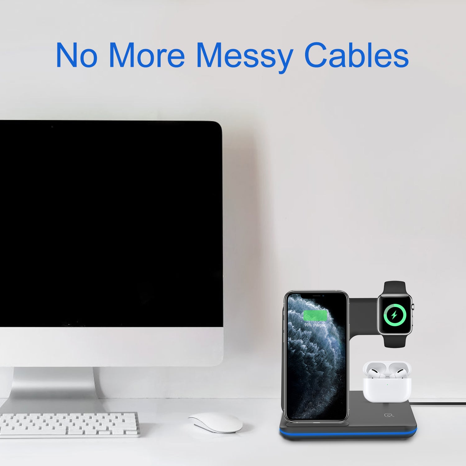 Wireless Charger,3 in 1 Fast Charging Station