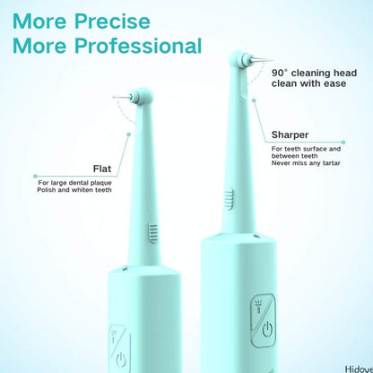 Teeth Calculus Remover, Dental Tools Teeth Stain Remover, Dental Calculus Remover,Electric Tartar Scraper Plaque Remover Dental Cleaner with 2 Replaceable Clean Heads