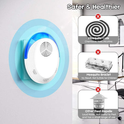 Ultrasonic Pest Repeller, 6 Packs, Electronic Indoor Pest Repellent Plug in for Insects, Pest Control for Garage, Living Room, Office, Hotel