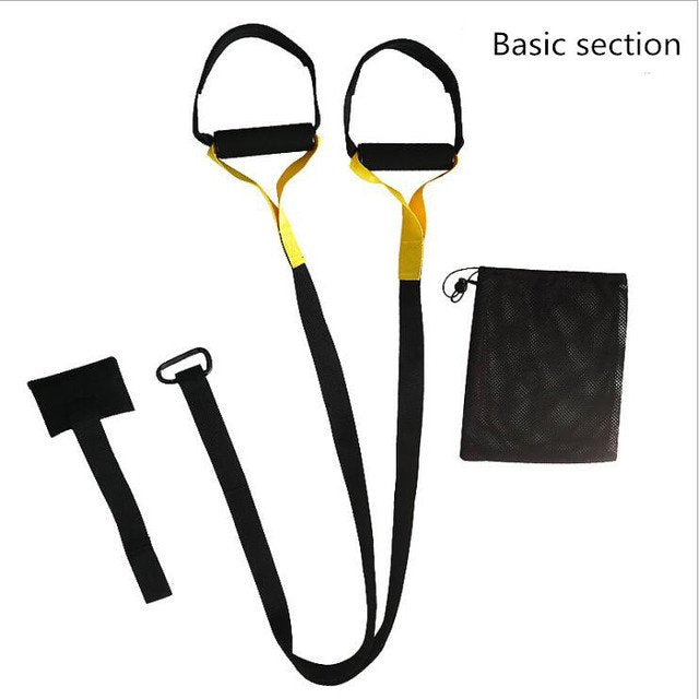 Bodyweight Resistance Straps Trainer Kit, Home Suspension Training Straps, Fitness Resistance Trainer with Anchor Point and Resistance Loop Bands, Full Body Workout for Indoor or Outdoor Gym