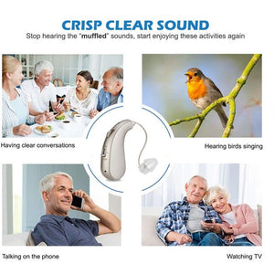 Hearing Aids for Ears Rechargeable Doosl Hearing Amplifier for Seniors Adults Hearing Aid and Assist Noise Canceling 1 Pack