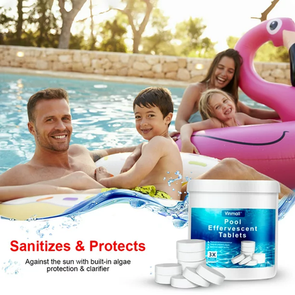 Melliful 180 pcs Pool Chlorine Tablets, Long Lasting Chlorine Tablets for Swimming Pool or Spa