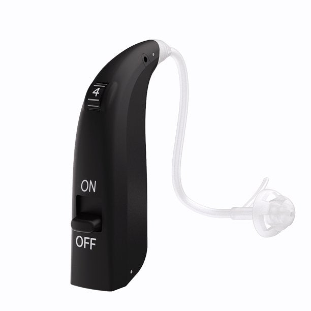 Vinmall Rechargeable Hearing Aids, Bluetooth Hearing Amplifiers for Seniors Sound Amplifier Devices, Black