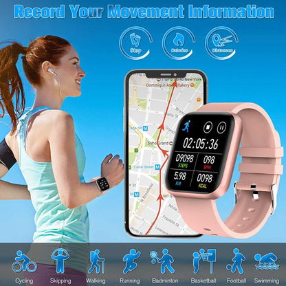 Doosl Smart Watch, Heart Rate Monitor And Sleep Tracker Smart Watch For iPhone, Smart Watch For Android Phones Ios Phones, Compatible Samsung, IP68 Waterproof Smart Watch For Women Men Kids, J45