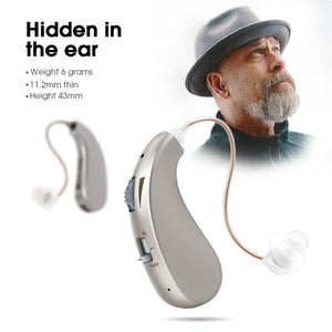 Hearing Aids for Seniors Loss Mini Device High Power Amplifier Sound Enhancer Digital BTE Elderly Ear Care Hearing Amplifier