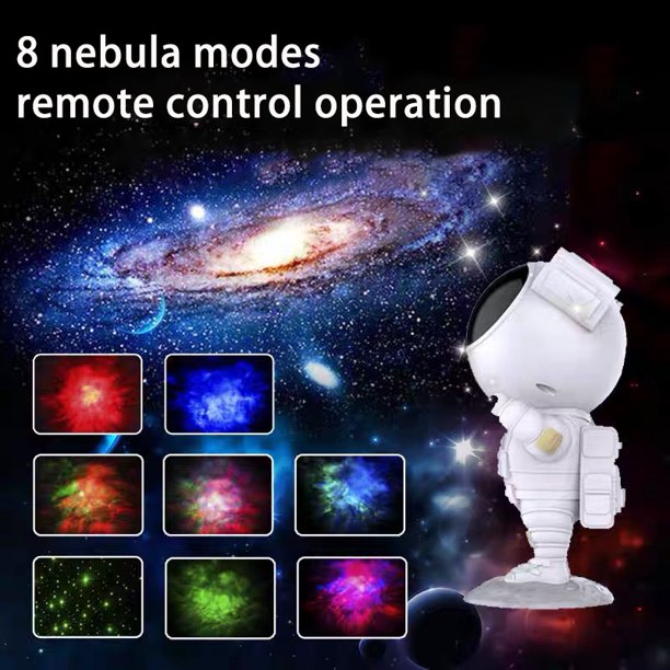 Galaxy Night Light Projector for Kids, Astronaut Star Projection Light with Remote for Adults Party Bedroom Home Decor