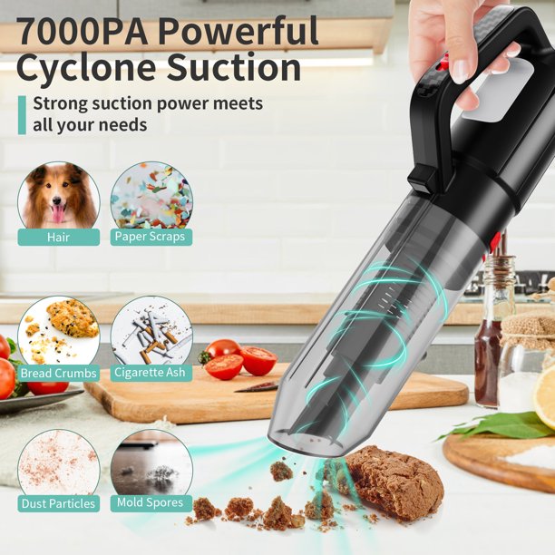 Vinmall Cordless Handheld Vacuum, Mini Hand Held Vacuum for Car, Pet Hair, Home and Office