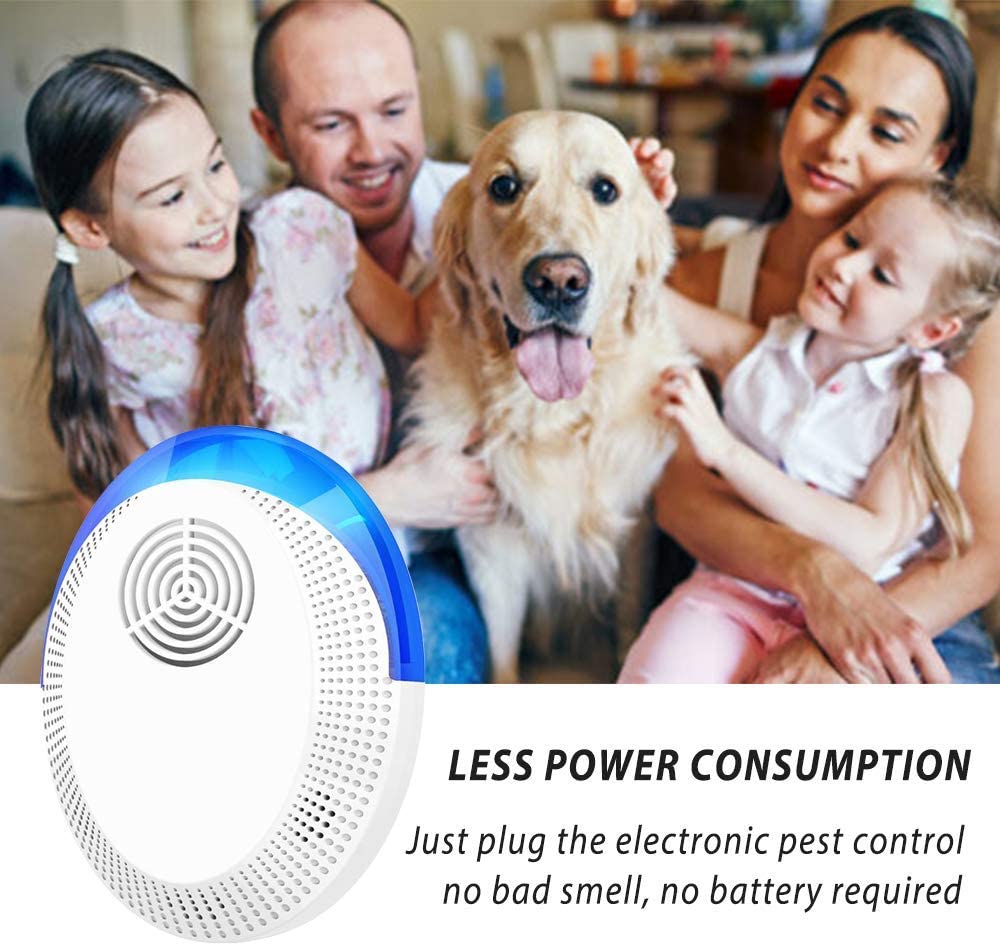 Ultrasonic Pest Repeller, 6 Pack Upgraded Electronic Pest Repellent Plug- in for Mosquitoes Roaches Flea Spiders Ants Mice