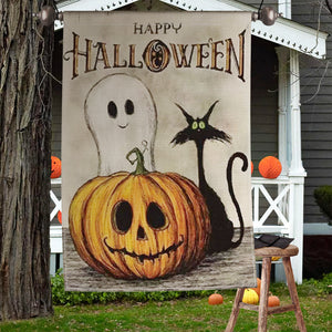 Ifanze Halloween Garden Flag