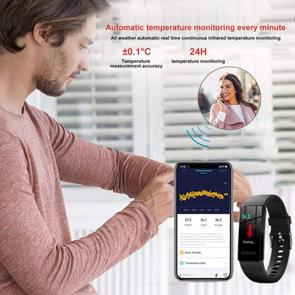 Jorocks Fitness Activity Tracker with Heart Rate Monitor Smart Watch for Women Men Kids, Black