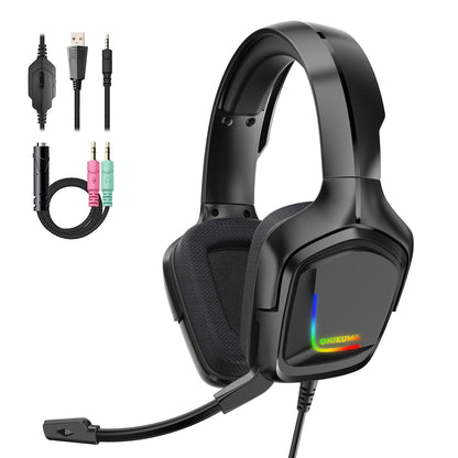 ONIKUMA Gaming Headset for PS4 PC Xbox One PS5 Controller,Gaming Headphone Stereo Over Ear Bass with Mic - Black