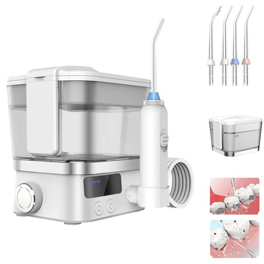 Cordless Water Flossers for Teeth, Professional Oral Irrigator Rechargeable Portable for Travel & Home, Cordless Advanced, White,1 Count