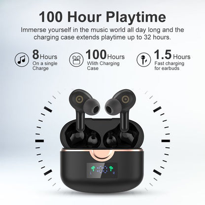 Doosl True Wireless Earbuds, ANC 8.0 Noise Cancellation, Bluetooth 5.0 Auto Pairing Headphones, IPX8 Waterproof, Touch Control, Latest Hi-Fi Stereo Sound Headset for IOS Android