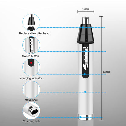 Ear and Nose Hair Trimmer for Men