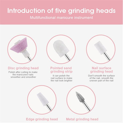 Nail Drill,Electric Nail Drill,Cordless Nail Drill Machine - Rechargeable Portable Nail File Kit with LED Lights, Battery Operated Manicure Cuticle Drill, Acrylic Nail Drill,Removing Gel Nails