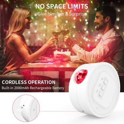 Galaxy Night Light Projector,Rechargeable Star Moon Night Light Outdoor Light Projector for Party Color Changing Sleep Projector for Kids