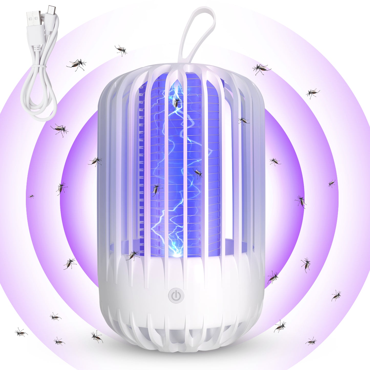 Mosquito and Fly Killer, Outdoor Bug Zapper for Home Bedroom Outdoor Camping