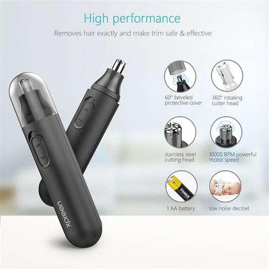 Xpreen Nose Hair Trimmer, Nose Hair Trimmer For Men And Women Is Safe And Effective, Men Nose Trimmer Multifunctional Design, Ear And Nose Trimmers For Men With Washable Removable Cutter Head, J34