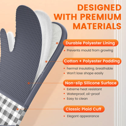 Kitchen Mittens Thick Insulation Gloves