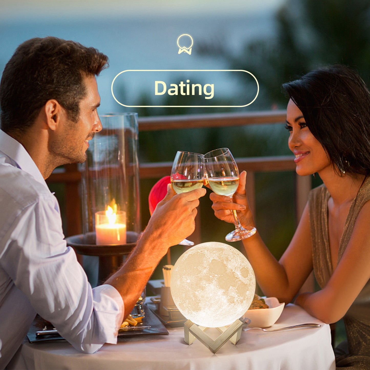 3D Print Cool Moon Night Light
