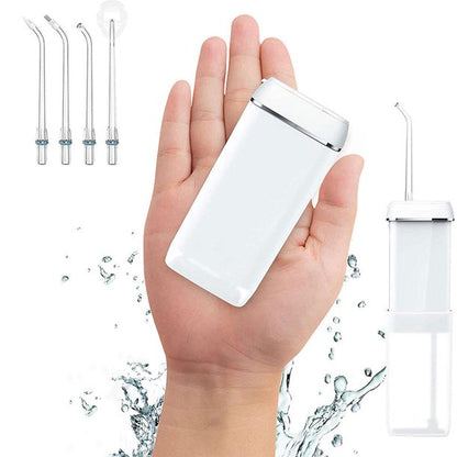Portable Water Flosser Oral Irrigator Water Teeth Cleaner Pick, 200ml Telescopic Water Tank, 3 Modes & IPX7 Waterproof Rechargeable Teeth Cleaner, Home and Travel Water Flossers for Teeth