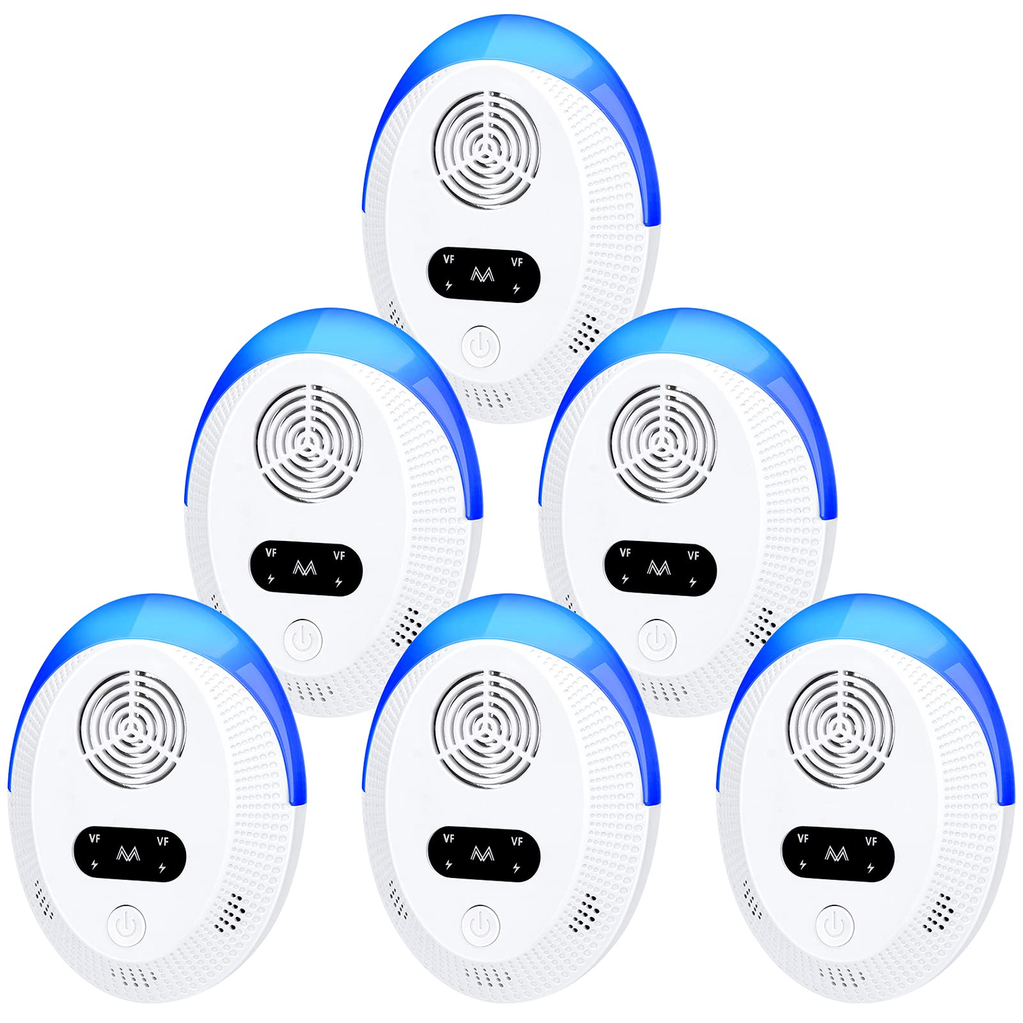Emossie Ultrasonic Pest Repeller 6 Pack, Indoor Pest Control, Ultrasonic Pest Repellent, Indoor Pest Control for Home,Kitchen, Office, Warehouse, Hotel