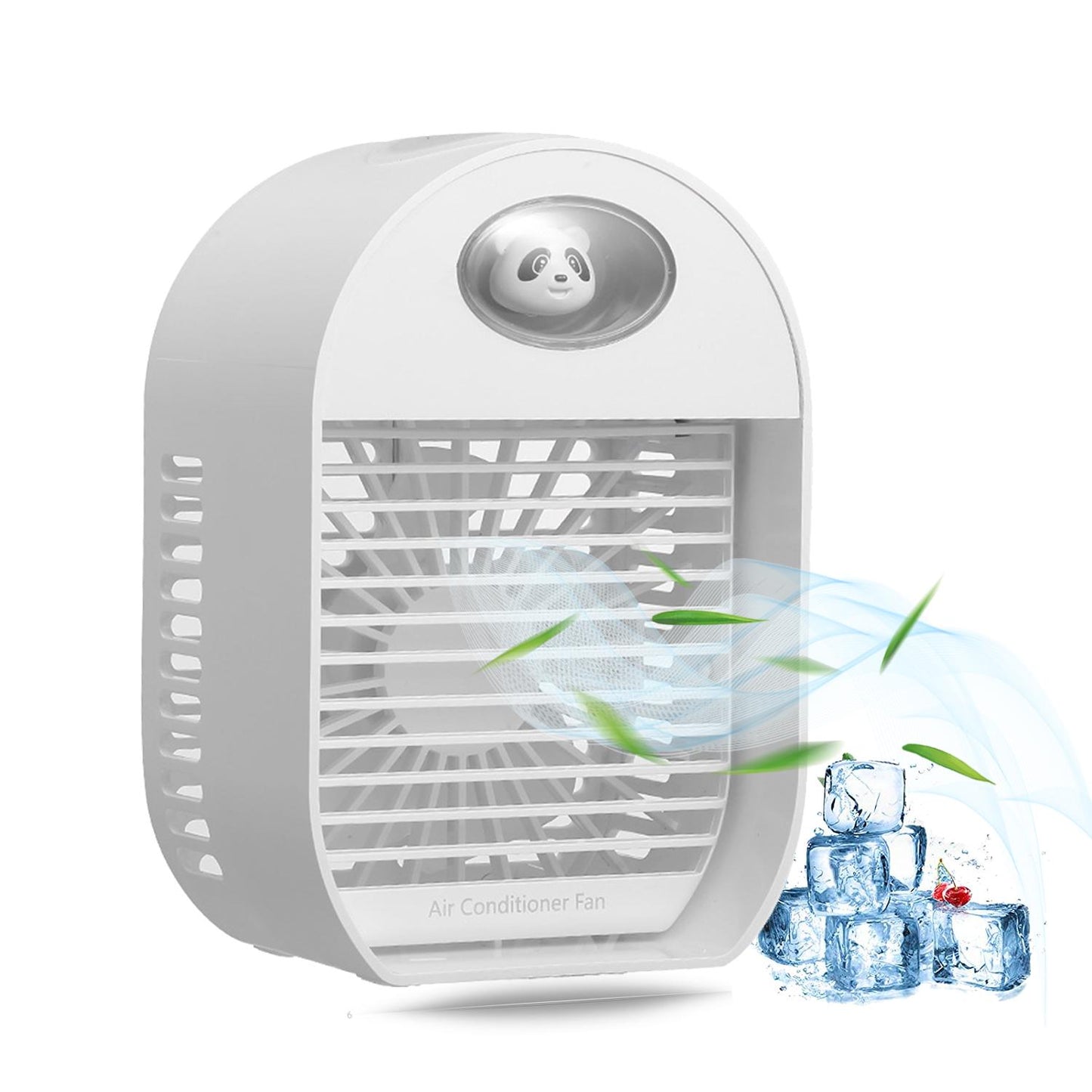 Portable Air Conditioner, Mini Evaporative Air Cooler, 3 Gear Wind Humidifier, Low Noise, Quiet Desktop Cooling Fan