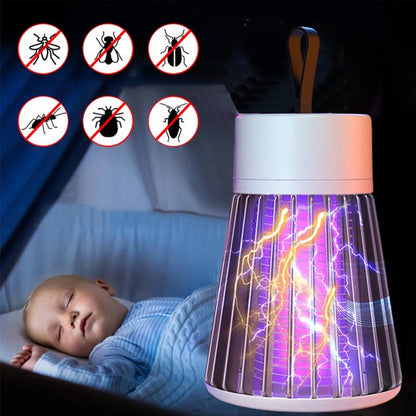 Vinmall Bug Zapper, Electric Mosquito Zapper for Indoors, Wireless UV Killer for Mosquitos, Insects, Flies and Gnats, Portable Mosquito Eradicator for Home, Electronic Light Bulb Lamp Included