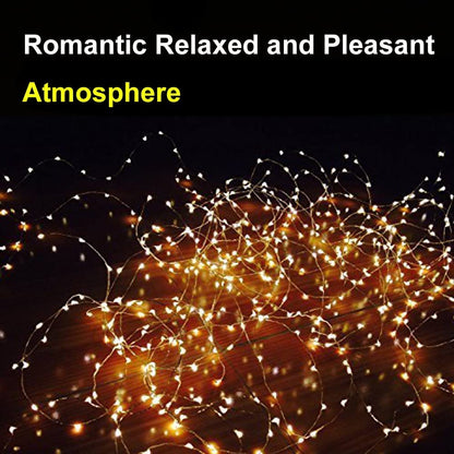 Outdoor Solar String Lights, 40ft 100 LED 8 Lighting Modes Copper Wire Solar Decorative Lights, Waterproof Solar Fairy Lights for Garden, Wedding, Patio, Bedroom, Party, Bushes, Trees and Christmas