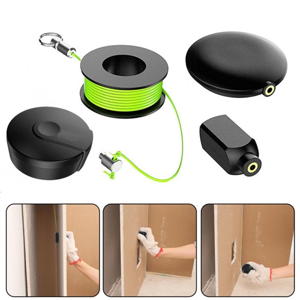 Wiremag Puller, Magnetic Cable Fishing Tools, Man Fish Tape Wire Puller Wall Fishing Tool, Office And Garden Repair Wire Fishing,Wire Pulling System For Your Home And Outdoor(Green)