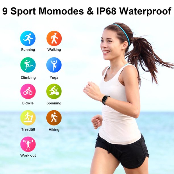 Vinsic Smart Watch for men women, Fitness Tracker Watches IP68 Waterproof Activity Tracker Watch for iPhone iOS Android