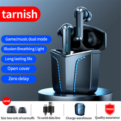 Wireless Earbuds, Bluetooth Gaming Headphones, Wireless Gaming Headsetswith Noise Cancellation Mic, ,USB-C Charging Case, IPX7 Waterproof, for Sport Android/iOS