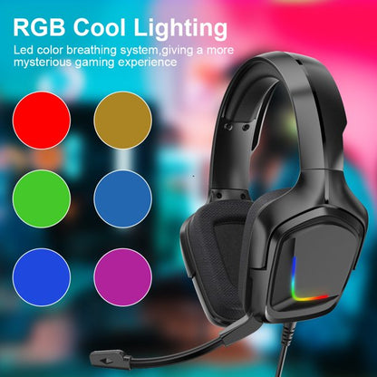 ONIKUMA Gaming Headset for PS4 PC Xbox One PS5 Controller,Gaming Headphone Stereo Over Ear Bass with Mic - Black