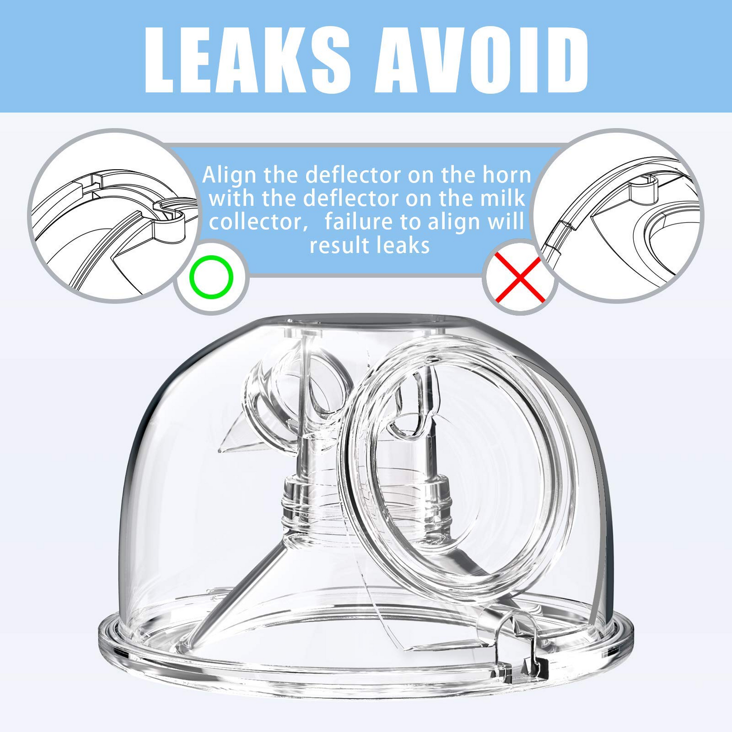 iFanze Electric Breast Pump Wearable Breastfeeding Pump with LCD Display, Wireless Portable Milk Extractor Rechargeable Hands-Free Breastpump (Double)